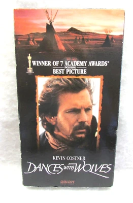 Dances With Wolves VHS #8768 Kevin Costner 1990 Western Orion Home Video V19 - Image 1 of 4