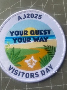 2025 Australian Scout Jamboree: AJ2025 Visitors Day Badge - White Version - Picture 1 of 1
