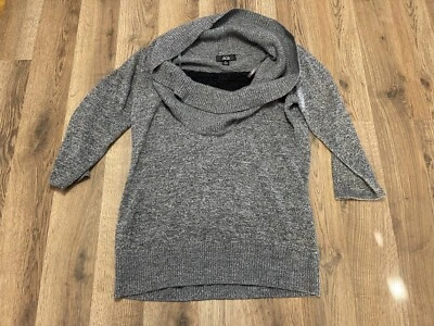 Suéter AGB, Para Mujer Talla Mediana, Gris, Manga 3/4, Pullover, Cuello Capucha Foto 1 de 4