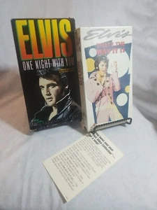 Elvis: That's the Way It Is VHS 1970, 1988 MGM Release PLUS One Night With You - Picture 1 of 2
