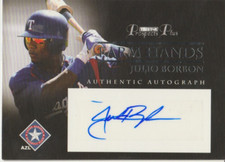 Julio Borbon 2007 Tristar Prospects Plus rookie RC autograph auto card FH-JB2
