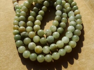 100cm Rang Perles Jade Naturel Pierre Collier Bijou Chapelet Natural Beads Mala - Imagen 1 de 2