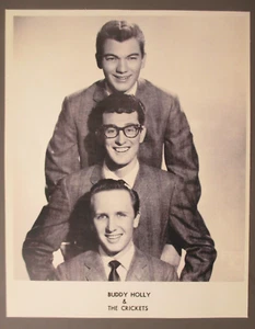 Buddy Holly & The Crickets black & white 8X10 promo photo ! - Picture 1 of 1