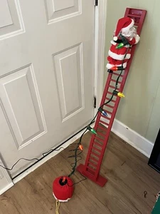 Papá Noel Escalado Animado, Suena Villancicos - Funciona Ver Video! Mr Christmas - Imagen 1 de 4