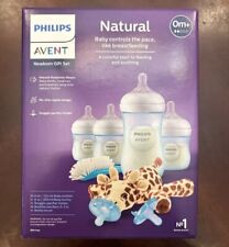 New Philips Avent Natural Newborn Baby Gift Set SCD838/02 Bottles Pacifier