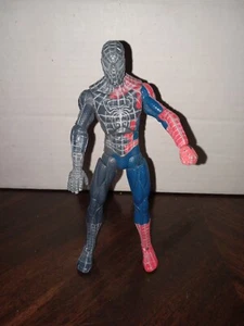 Marvel Spiderman Movie Half Symbiote Suit Black Suit Figure Rare HTF Disney - Picture 1 of 7