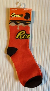 NEW! HERSHEY ~ REESE'S CANDY ~ KID'S SOCKS ~ SHOE SIZE: 9-3.5 ~ OEKO-TEX®️ - Picture 1 of 2