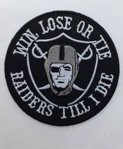 (1) NFL OAKLAND RAIDERS Patch Iron On 4" - Picture 1 of 1