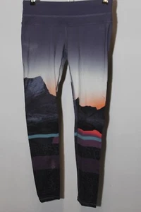 Lucy Yoga Legging Pants Womens S Small Colorful Aztec Mountains Stretch *Flaws* - Picture 1 of 18