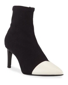 NIB $475 Rag & Bone Beha Stretch Cap Toe Booties In Black Size: 35 (US 5) - Picture 1 of 8