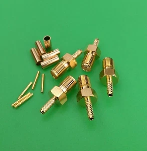 (5 SETS) SMA Female crimp RG174 RG179 RG188 RG316 Cable Connector - USA Seller - Picture 1 of 3