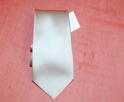 1 tie New JOHN VARVATOS mens shin silver 100% silk tie 59" ITALY - Image 1 of 4