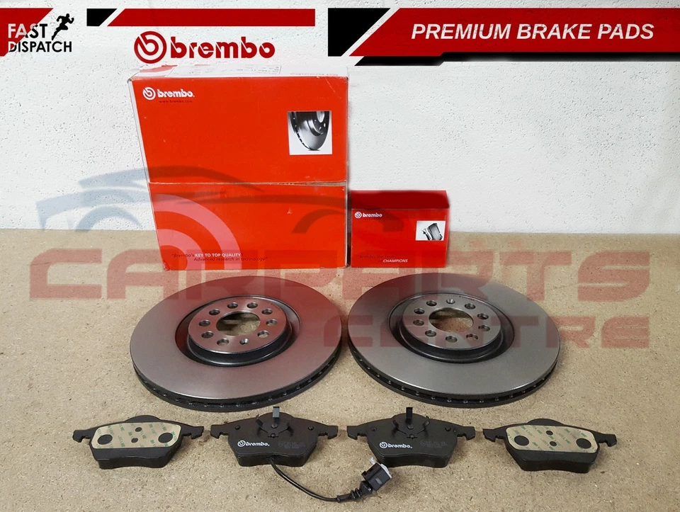 AUDI S3 TT SEAT IBIZA LEON VW BORA GOLF GENUINO 312mm BREMBO DISCOS DE FRENO PASTILLAS Foto 1 de 2