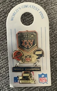 Super Bowl XXV World Champion Pin,  Giants.   New. - Picture 1 of 3