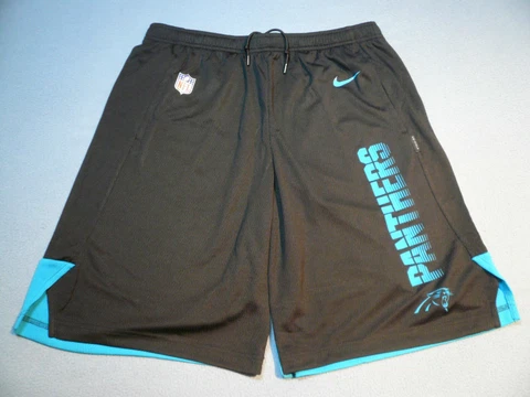 Nike Carolina Panthers On Field Knit Breathe BRAND NEW Shorts NWT dri fit NFL Cover