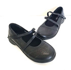 Aetrex JULIA Mary Jane  8 Wide Black  Leather Comfort Arch Shoe