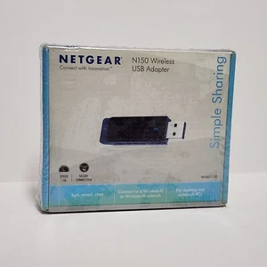 New Sealed Netgear N150 Wireless USB Adapter WNA1100 Wifi Dongle - Picture 1 of 6