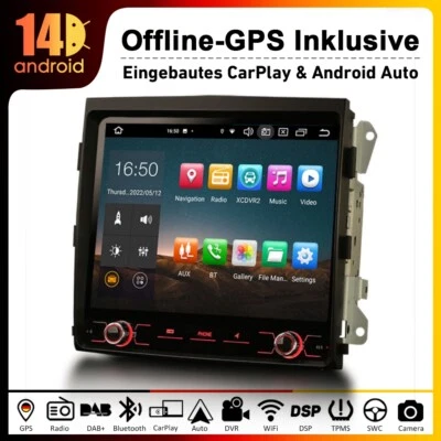 64GB Android Auto 14 CarPlay Autoradio für Porsche Cayenne GPS Navi OBD 4G DAB+ - Bild 1 von 4