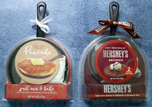 Pancake Skillet Mix Set + Hershey Brownie New Sealed THE ORIGINAL CAST IRON - Picture 1 of 7
