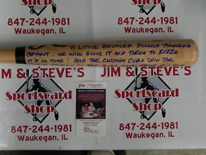 PAT HUGHES SIGNED RAWLINGS BLONDE BAT W/ FINAL CALL & HOF INSCRIPTION JSA COA - Picture 1 of 6