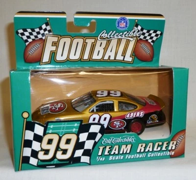 ERTL TEAM RACER -SAN FRANCISCO 49RS #99 DIE CAST TAURUS -NEW WITH DISPLAY CASE - Image 1 of 2