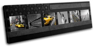 Nueva York Amarillo Taxi Bandera Ciudad LONA ARTE PARED Impresión Imagen VA - Imagen 1 de 1