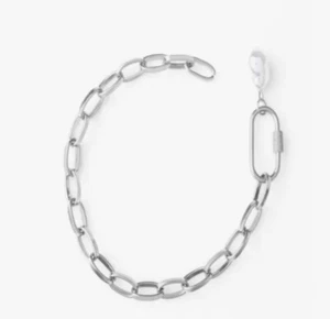 Women’s Apparel Jewelry Stainless Steel Silver Chainlink Statement Bracelet!! - Picture 1 of 3