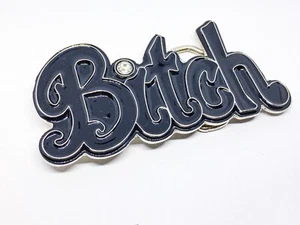 Black Bitch Metall Gürtelschnalle Retro Vintage berühmte Marke Styles Hip Hop Rap Rock - Bild 1 von 11