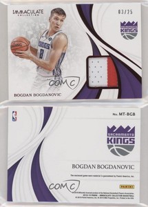 2018-19 Panini Immaculate Materials Red /25 Bogdan Bogdanovic #MT-BGB