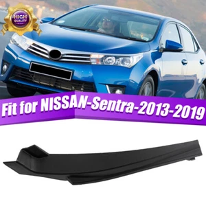 Cubierta de extensión de capó lateral izquierdo limpiaparabrisas delantero negro para Nissan Sentra 2013-19 - Imagen 1 de 14