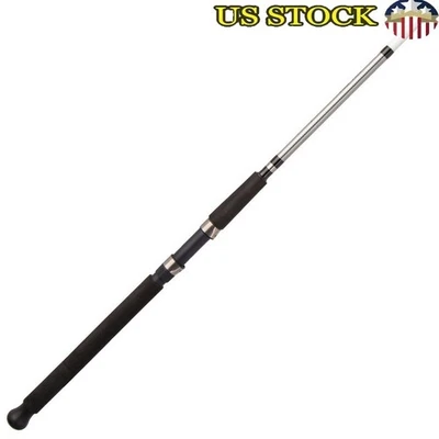 Alpha Bigwater 12ft Spinning Fishing Rod Medium Heavy Durable Glass Construction - Image 1 of 4