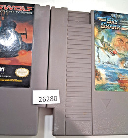 2 sparatutto volante retr&ograve; videogiochi Nintendo NES Sky Shark & Airwolf wt1 26280