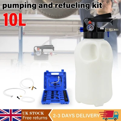 10L Manual Transmission Fluid Pump Gearbox Oil Filling Filler Tool ATF Adapter  - Image 1 of 4