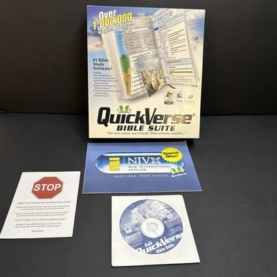 QuickVerse Bible Suite Software PC CD-Rom Windows XP Vista Mac Universal New - Image 1 of 4