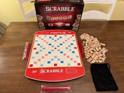 Scrabble Deluxe Edition Wheels Rotating Turntable Board Travel Case - Image 1 of 2