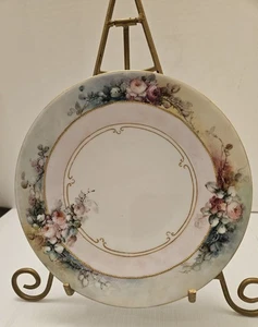 Bellissimo piatto floreale porcellana Francia firmato LIMOGE vintage - Foto 1 di 6