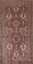 Vintage Bakhtiari 5'x10' Geometric Area Rug Wool Hand-knotted Carpet