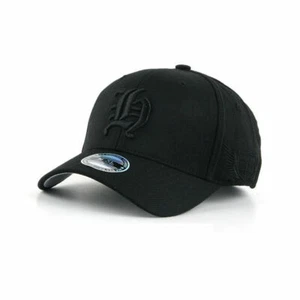 Unisex Mens Stretch Spandex Baseball Cap Houston Trucker Hats Black/Black M-XL - Picture 1 of 6