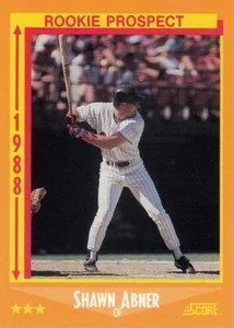 1988 Score - Shawn Abner #626-Padres- Free Ship Rookie Prospect - Picture 1 of 2