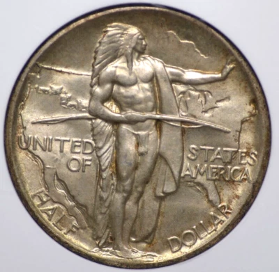 OREGON TRAIL NGC MS 65 1926 ORIGINAL BLANCO CREMOSO CON UN TOQUE DE VAINILLA, BIEN Foto 1 de 4