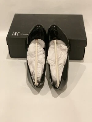 Zapatos de salón clásicos INC Malinda para mujer talla 5 M charol negro nuevos con caja Foto 1 de 4
