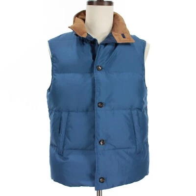 Chaleco acolchado Luciano Barbera nuevo con etiquetas talla 50 (US M) en azul 100 % poliéster Foto 1 de 4