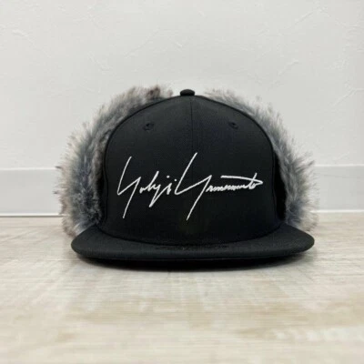 Yohji Yamamoto x New Era 5950 DE YY логотип собаки уха меха логотип вышивка крышка 7 1/4 - Изображение 1 из 4