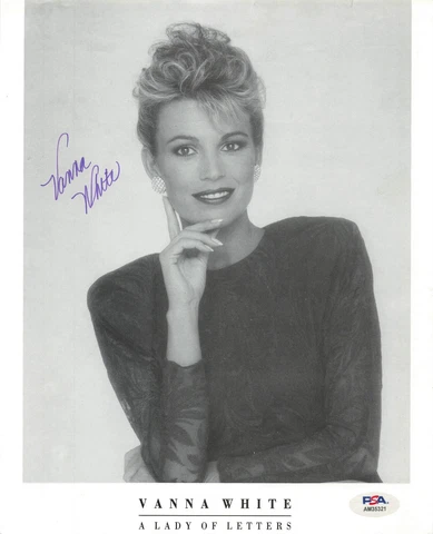 Vanna White Wheel of Fortune Game Show Signed Autograph 8 x 10 Photo PSA DNA *21 Cover