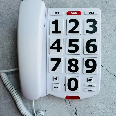 Teléfono Home Intuition Botón Grande Teléfono Fijo con Cable Foto 1 de 4