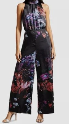 Женский комбинезон Ted Baker черный Marleeh с бретелью через шею размер 5 - Изображение 1 из 4