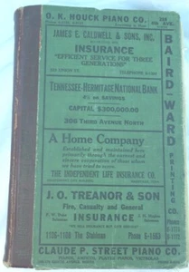 Nashville TN 1926 City Directory Phonebook Classifieds Businesses Addresses - Bild 1 von 8
