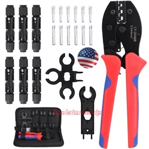 Solar PV Panel Cable Crimping Tool Kit 2.5-6mm² Connectors Wire Crimper Pliers - Picture 1 of 12