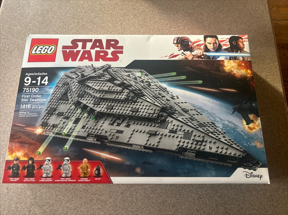 LEGO #75190 Star Wars First Order Star Destroyer The Last Jedi Episode 8 SEALED - Image 1 of 1