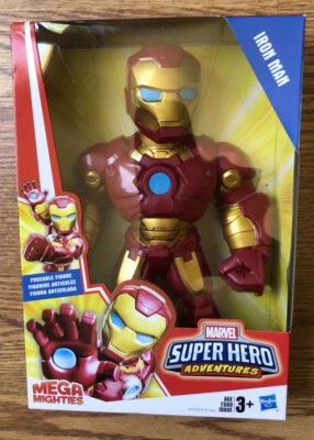 Figura Iron Man Posable 10 pulgadas Mega Mighties Marvel Super Hero Adventures Foto 1 de 3